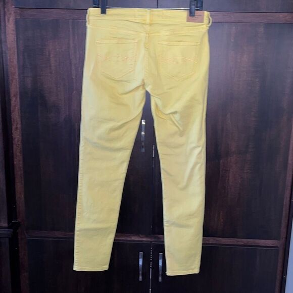 Abercrombie & Fitch Yellow Skinny Jeans Size 4 - Picture 3 of 6